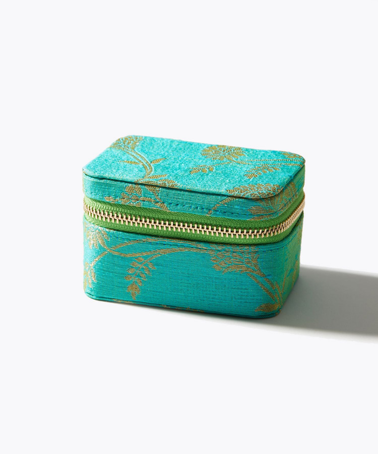 [other] jewelry pouch blue green