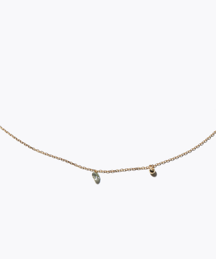 [basic] K10 grain diamond choker