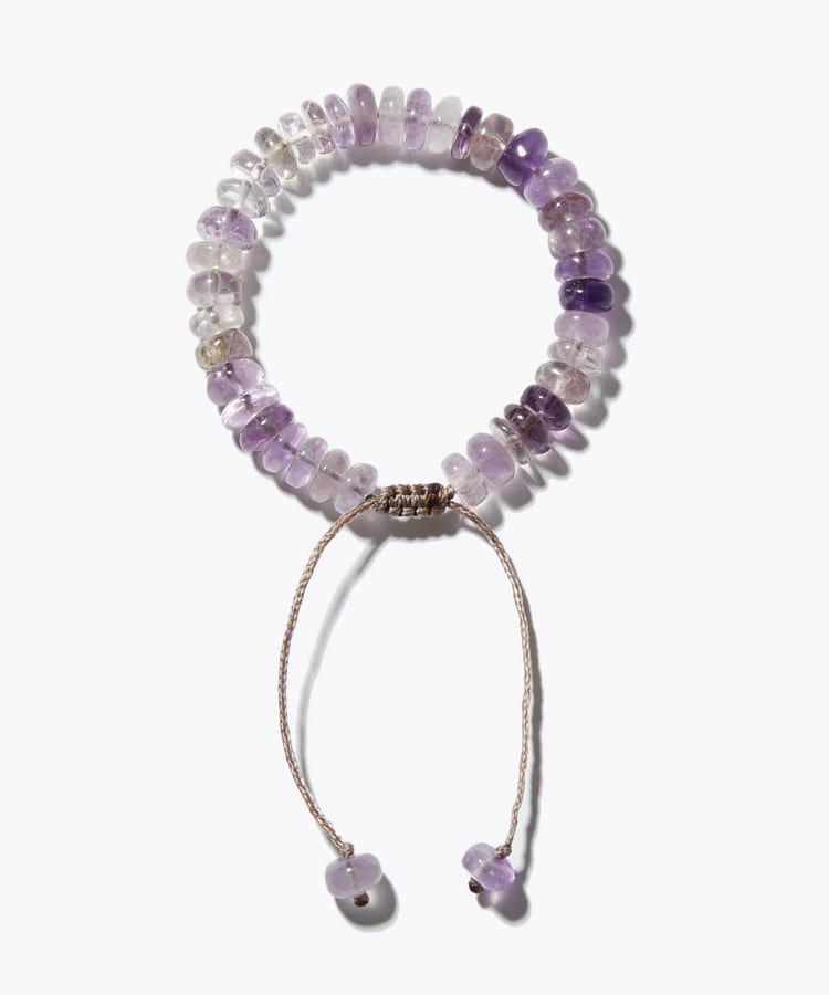 [amulette] 「Protect your true love」 lavender amethyst thread bracelet