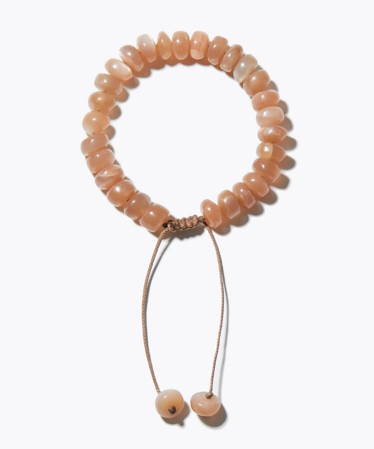 [amulette] 「Symbol of love and happiness」peach moonstone thread bracelet