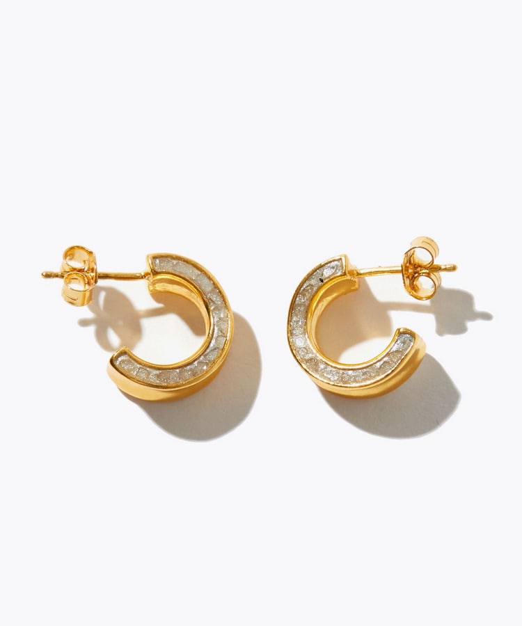 [collaboration] Shana for ARTIDA OUD diamond Janmay huggy pierced earring