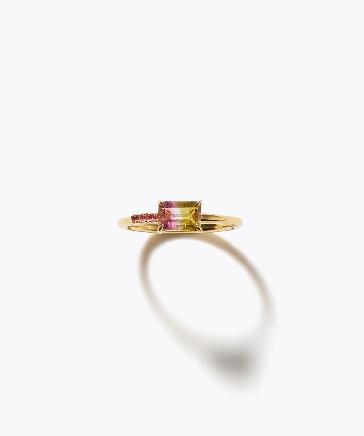 [eden] One of a kind girls day bi-color tourmaline ring