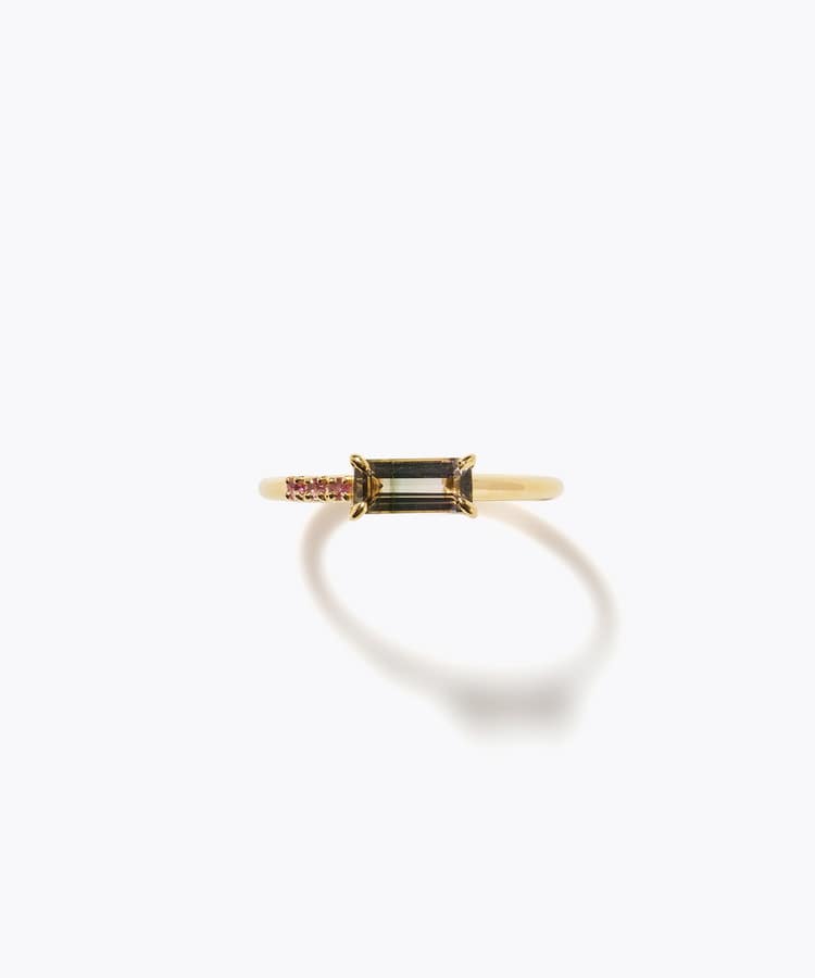 [eden] One of a kind girls day bi-color tourmaline ring