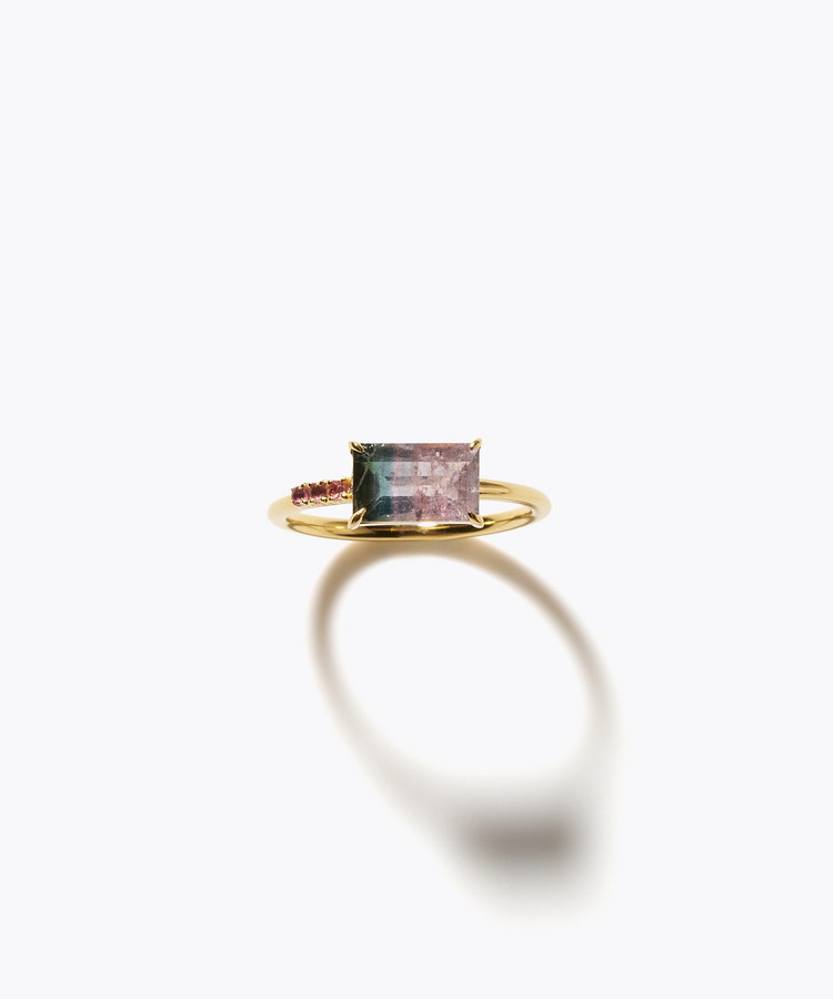 [eden] One of a kind girls day bi-color tourmaline ring