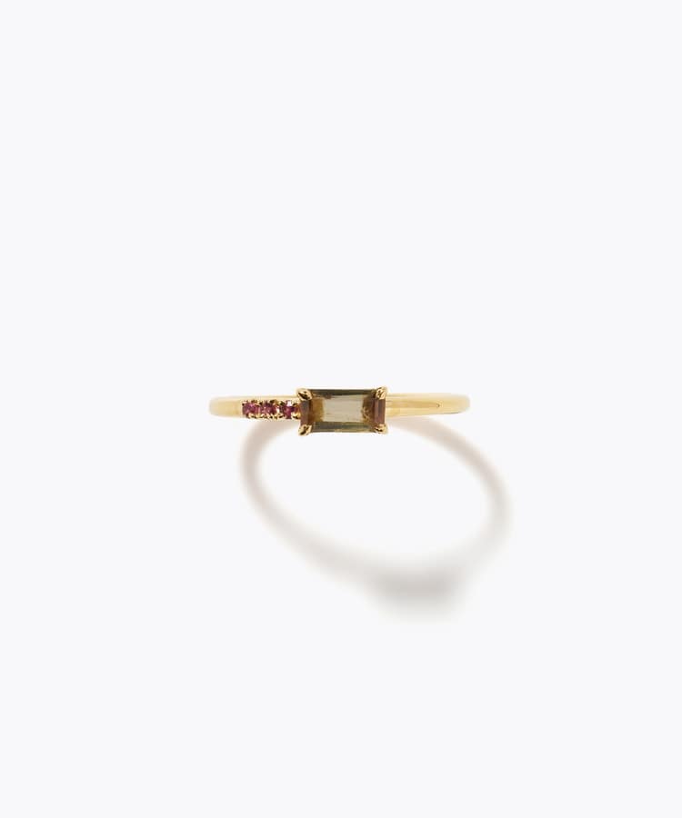 [eden] One of a kind girls day bi-color tourmaline ring