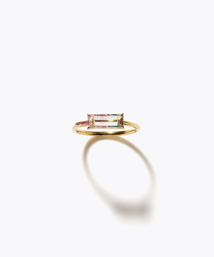 [eden] One of a kind girls day bi-color tourmaline ring