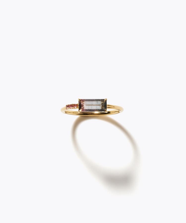 [eden] One of a kind girls day bi-color tourmaline ring