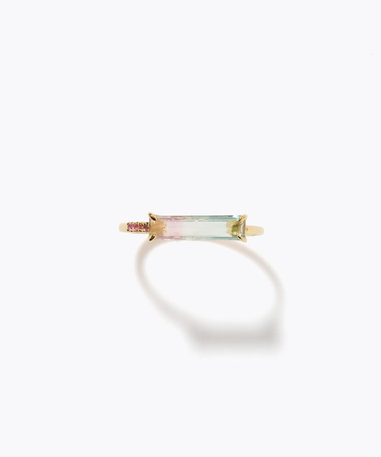[eden] One of a kind girls day bi-color tourmaline ring