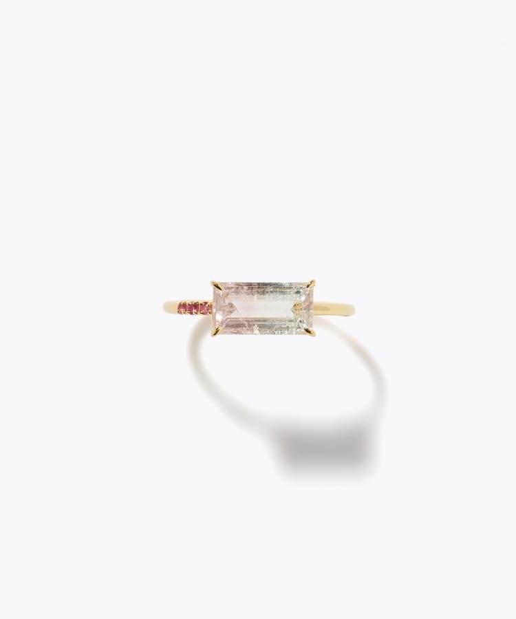 [eden] One of a kind girls day bi-color tourmaline ring