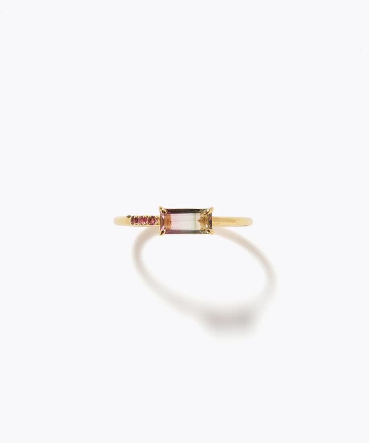 [eden] One of a kind girls day bi-color tourmaline ring