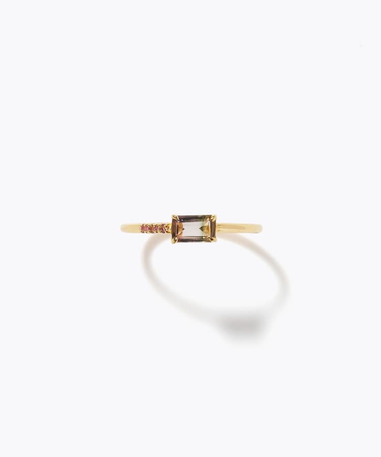 [eden] One of a kind girls day bi-color tourmaline ring
