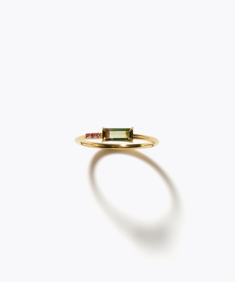 [eden] One of a kind girls day bi-color tourmaline ring