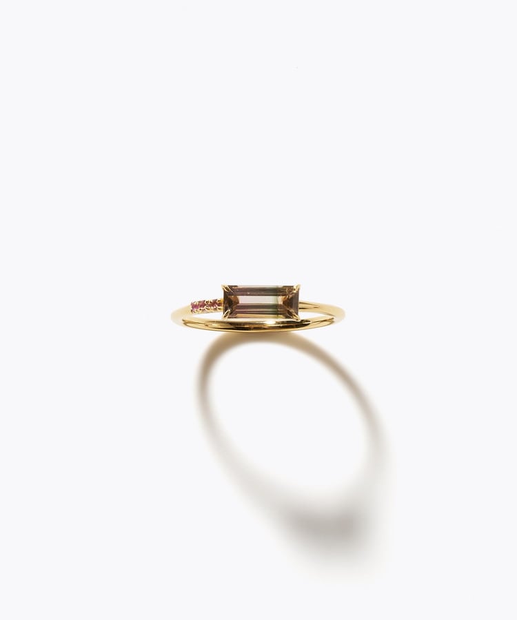[eden] One of a kind girls day bi-color tourmaline ring