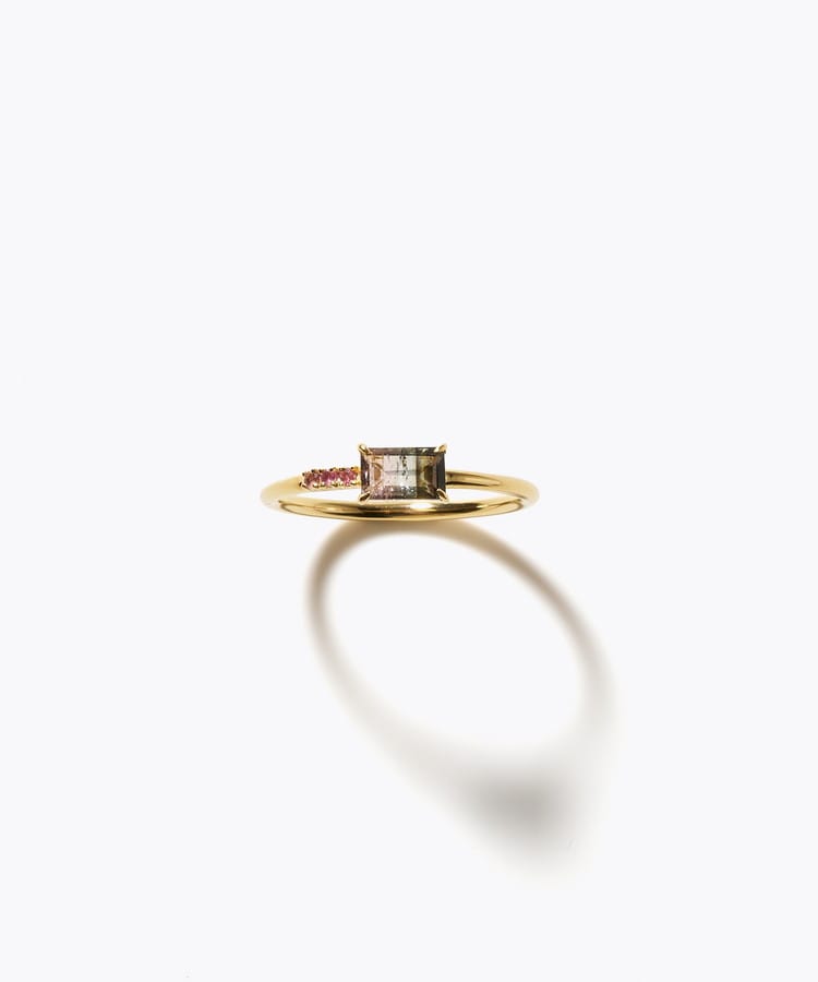 [eden] One of a kind girls day bi-color tourmaline ring