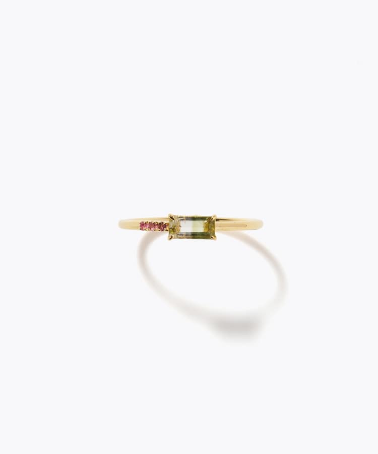 [eden] One of a kind girls day bi-color tourmaline ring