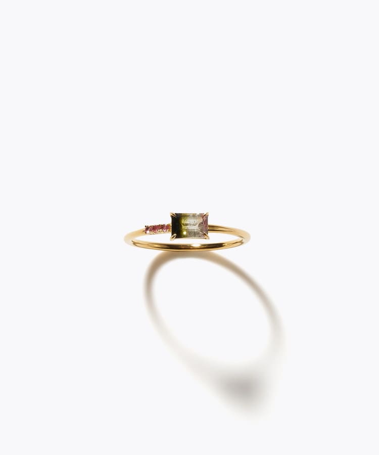 [eden] One of a kind girls day bi-color tourmaline ring