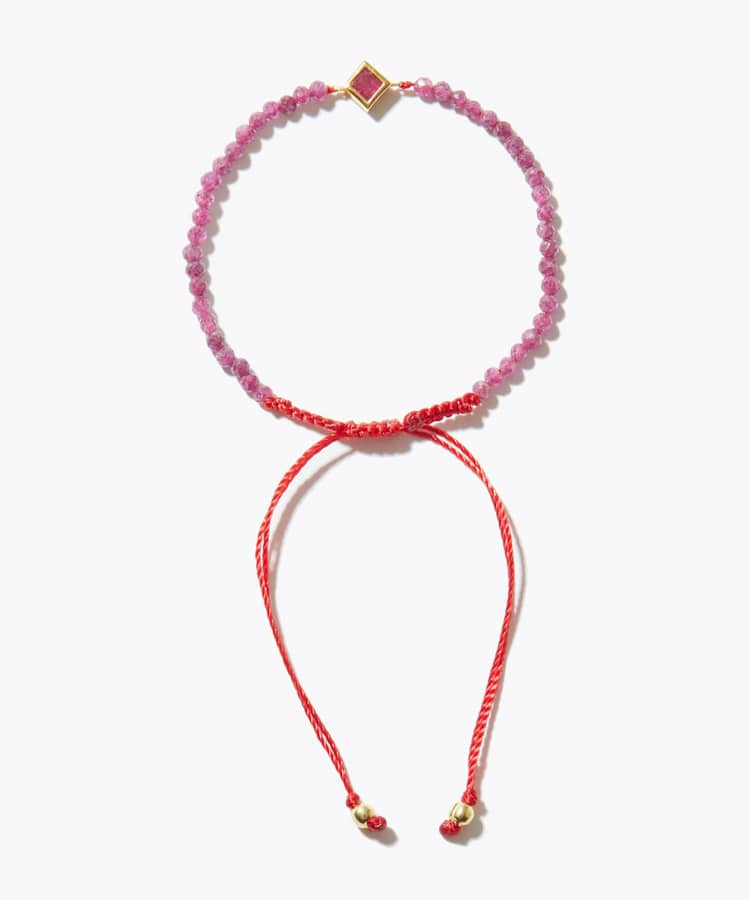 [I am donation] girls day ruby square bracelet