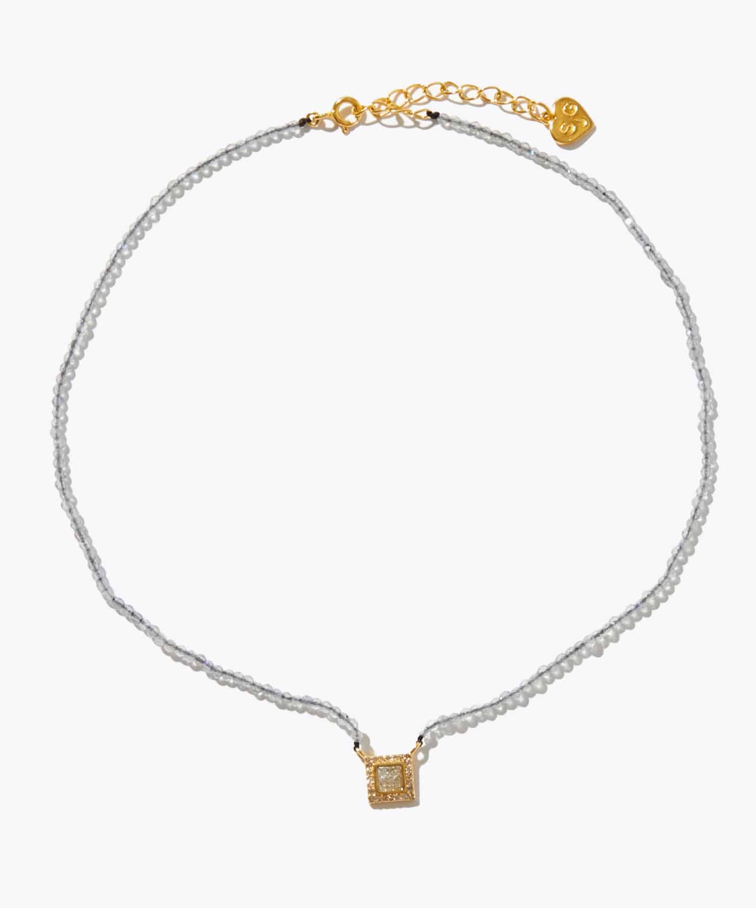 予約商品 [collaboration] Shana for ARTIDA OUD ラブラドライト ダイヤモンド Nero ネックレス ※10月末お届け予定 ※10月下旬お届け予定