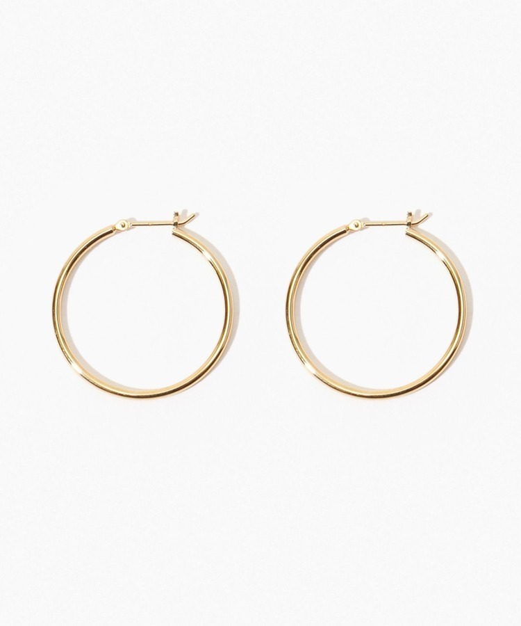 オーガニックthin middleフープ ピアス