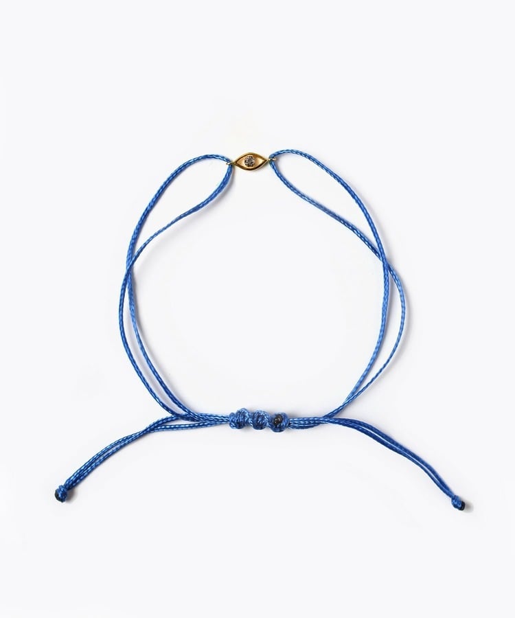 evil eye ダイヤモンド チャーム ブルー ブレスレット