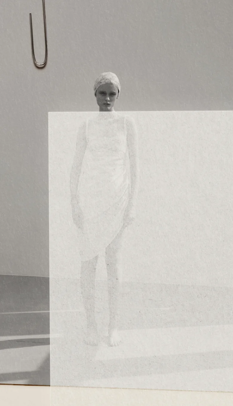 モデル モノクロフォト